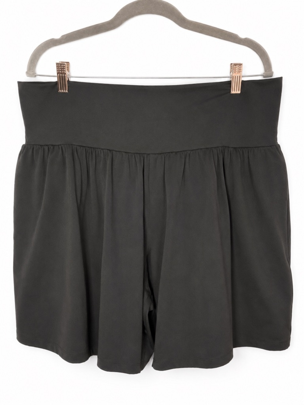 Halara High Waisted Athletic Shorts Lined Pockets 3X Black 7” Inseam